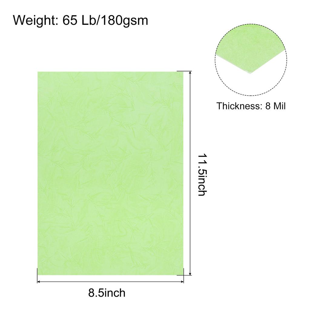 50/100pcs A4 Presentation Binding Covers Letter Size Leather Textured Grain Paper Un-Punched for Business Reports 8-1/2 x 11.5"