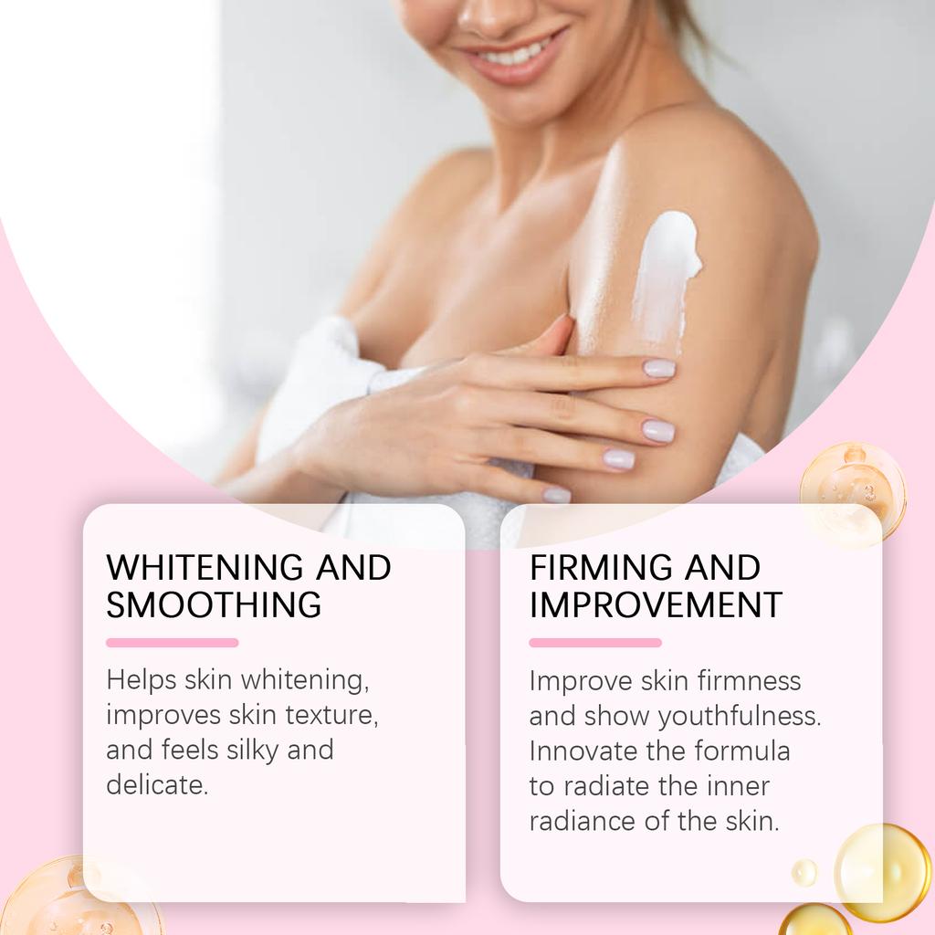 Strahlende Haut Bodylotion Feuchtigkeitsspendend Glättend Nährende Haut Leicht zu Tragen Reduziert Trockenheit Aufhellender Ton Körpercreme