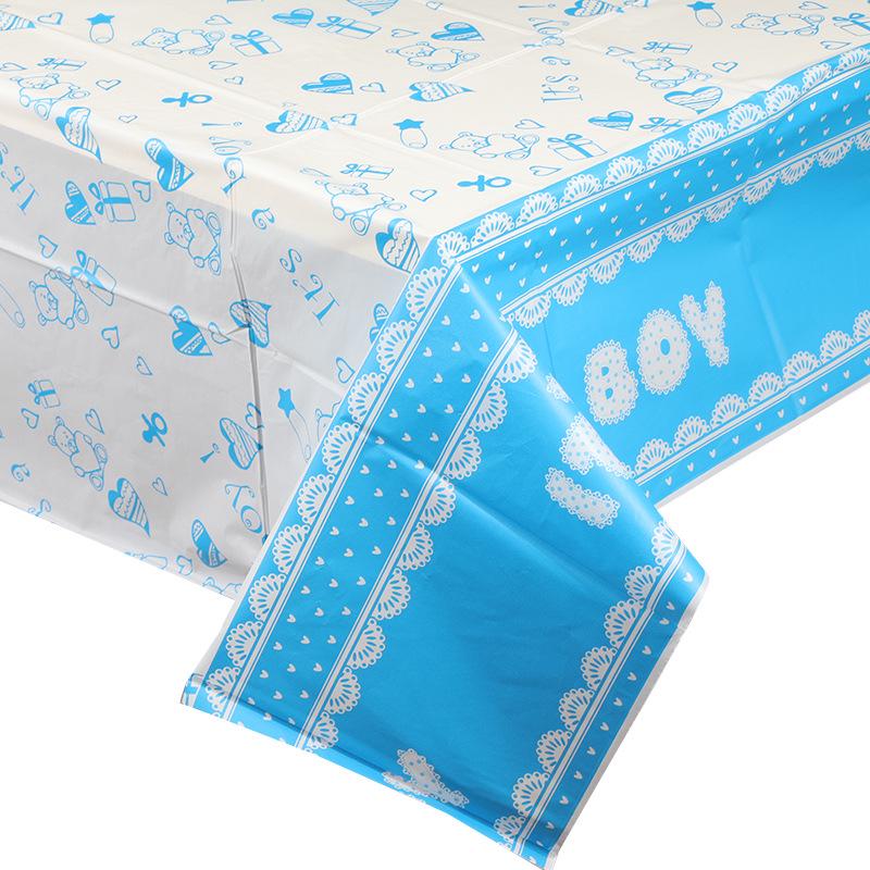 Disposable PEVA Cartoon Balloon Tablecloth - Oil-Proof, Thickened for Birthdays & Kindergarten Parties