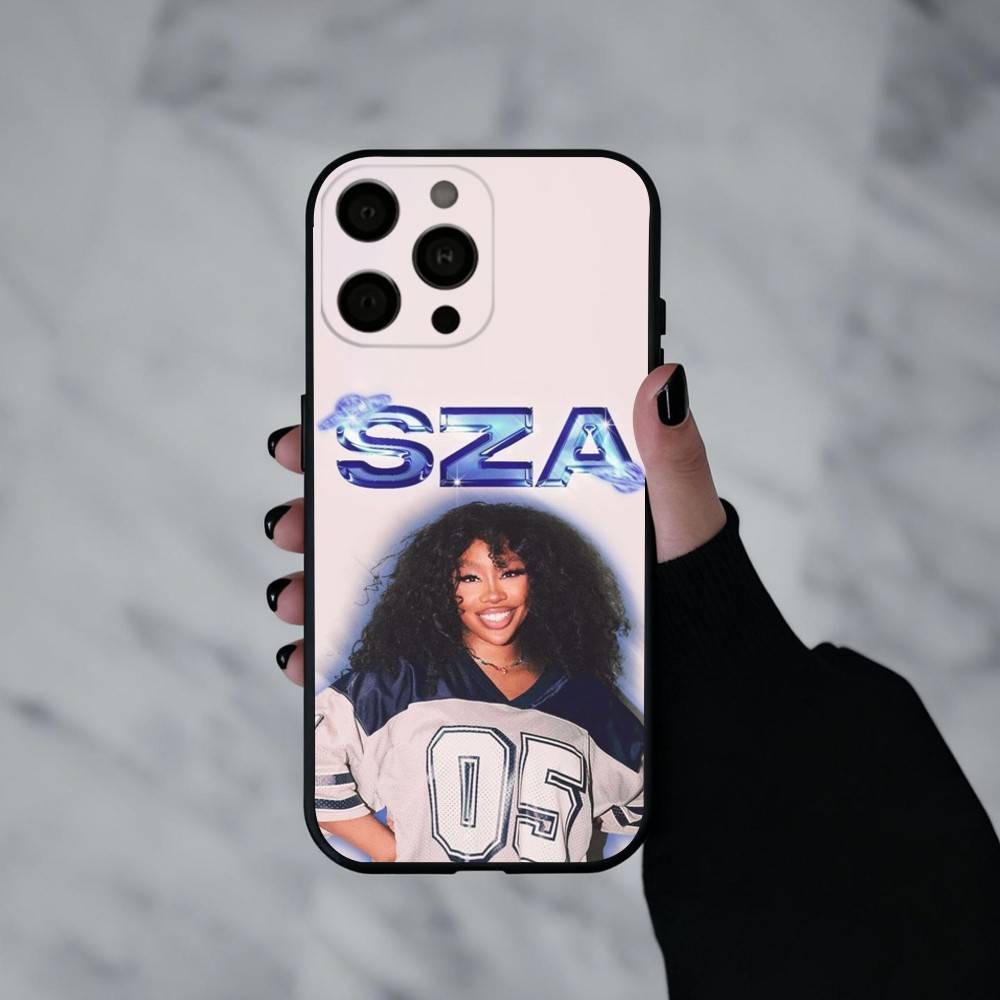 Fashionable S-SZA-A Singer Phone Case For iPhone 17pro, 16,15,14,13,12,11 X XR Plus,Others Soft Black Cover