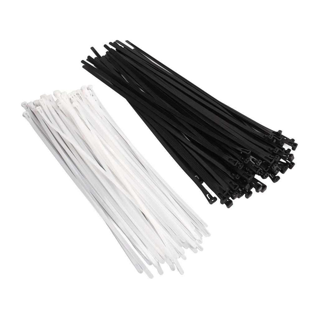 100PCS Zip Cable Ties Reusable Adjustable Nylon Ties for Outdoor Home Workshop Office