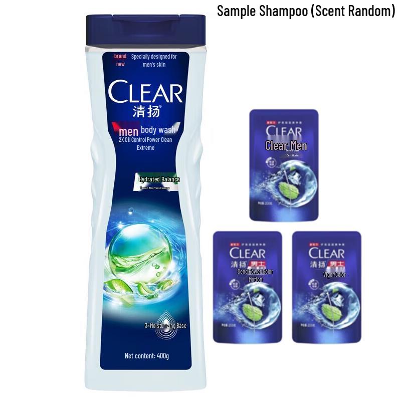 Clear Men Balance Oil Control Hydrating Shower Gel & Shampoo Set