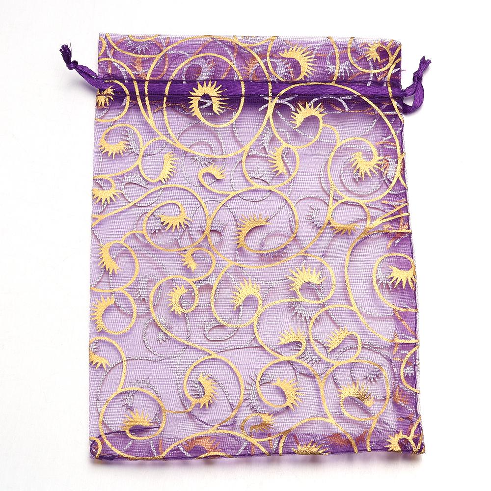 10pcs Drawstring Organza Bags Colorful Jewelry Packaging Bags For Wedding Party Birthday Christmas Gifts Candy Pouches Wholesale