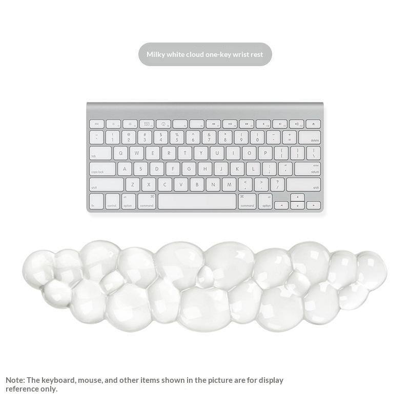 Cloud Shaped Silicone Keyboard Wrist Rest Cartoon Style Mouse Wrist Pad for Girls Teen Home Office Desk