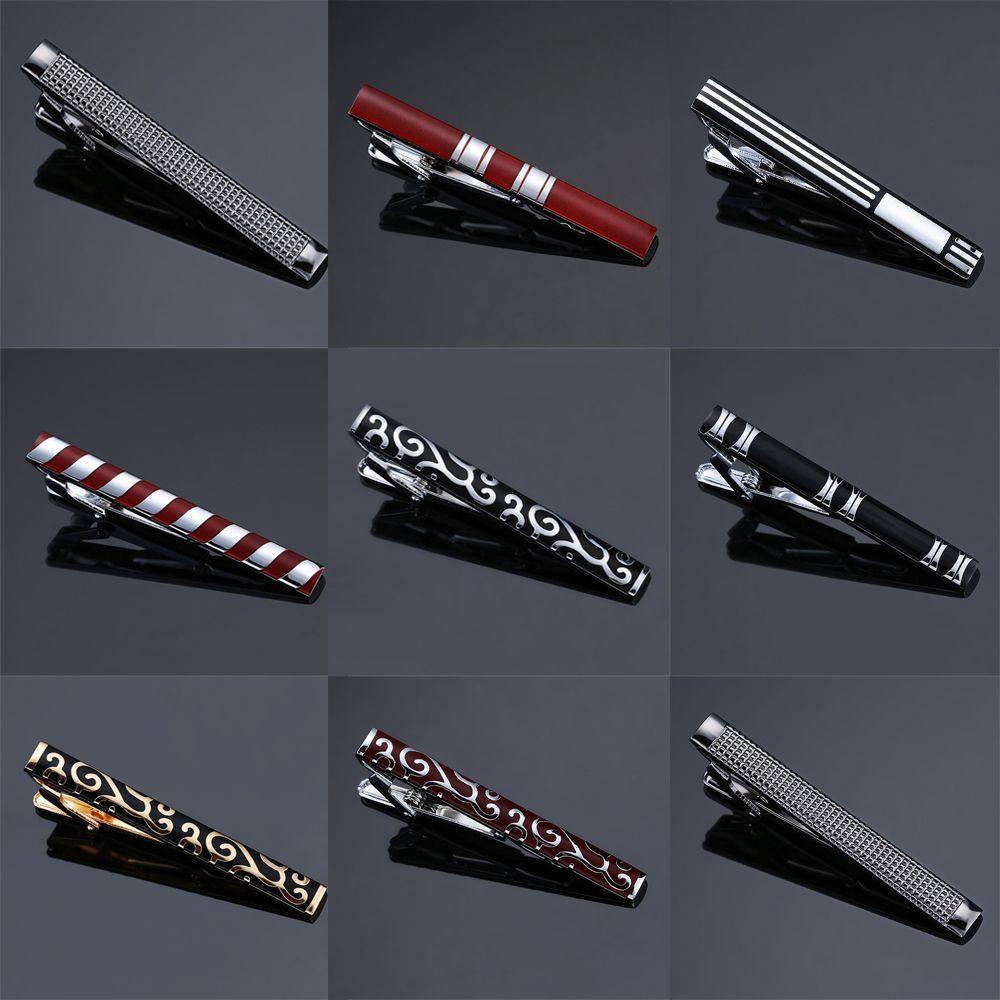 Gentleman Gift Tie Pin Plaid Wedding Fashion Jewelry Plants Tie Clip Clasp Clip Men Necktie Tie