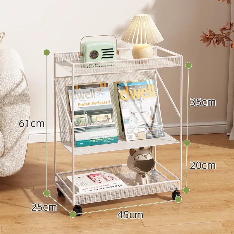 NEW 2025 Simple Modern Coffee Table Multifunctional Side Table with Mobile Bedside Table Design Iron Art Baking Paint Finish