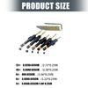 11Pieces Metal Coated Countersink Drill Bit Featuring 1/4Inch Hex Shank Adjustable Depth for Woodworking