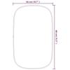 348220 vidaXL Wall Mirror Gold 80x50 Cm