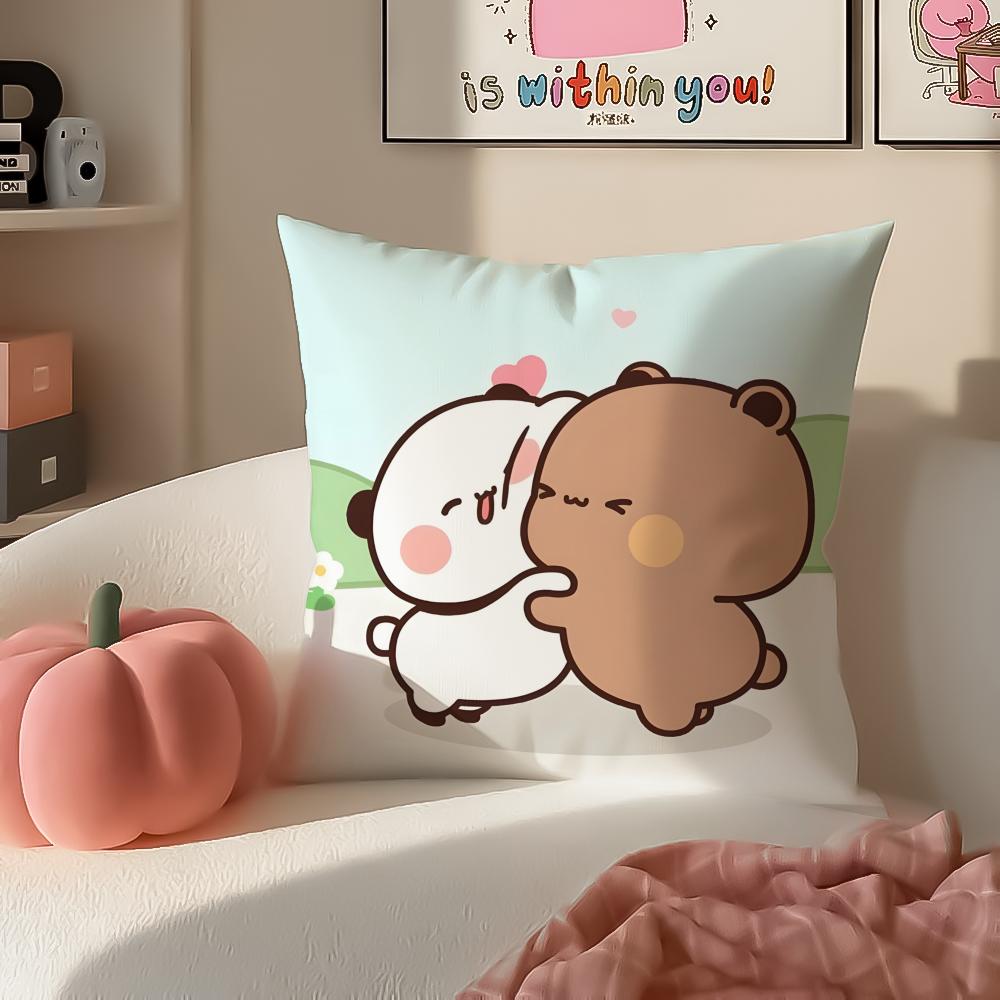 Cartoon Bubu  Dudu Lovely Cushion Cover Pillowcase Short Plush Invisible zipper Room Sofa Cushion Cover