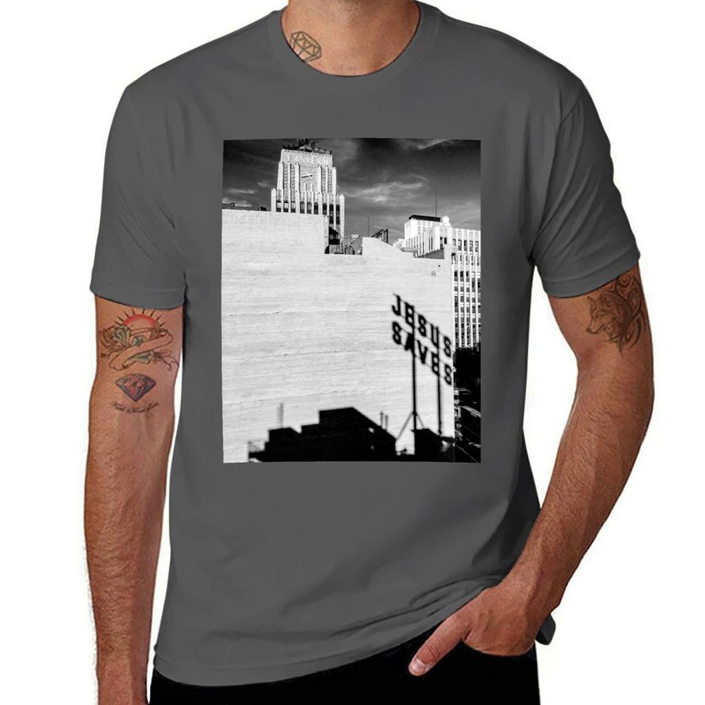 Jesus Saves Ace Hotel Downtown Los Angeles Tshirt Breathable Gym Short Sleeve Tshirt