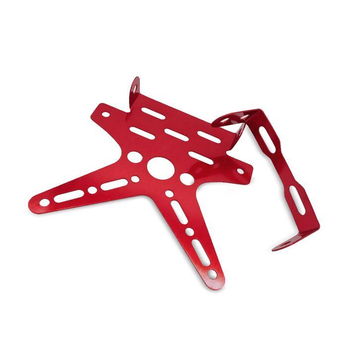 Support de Plaque Moto Zaddox NH7 rouge