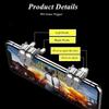 2Pcs W6 Mobile Phone Game Trigger for PUBG Aim Shooting Free Fire L1R1 ABS Key Button Gaming Joystick Controller for IOS Android 5