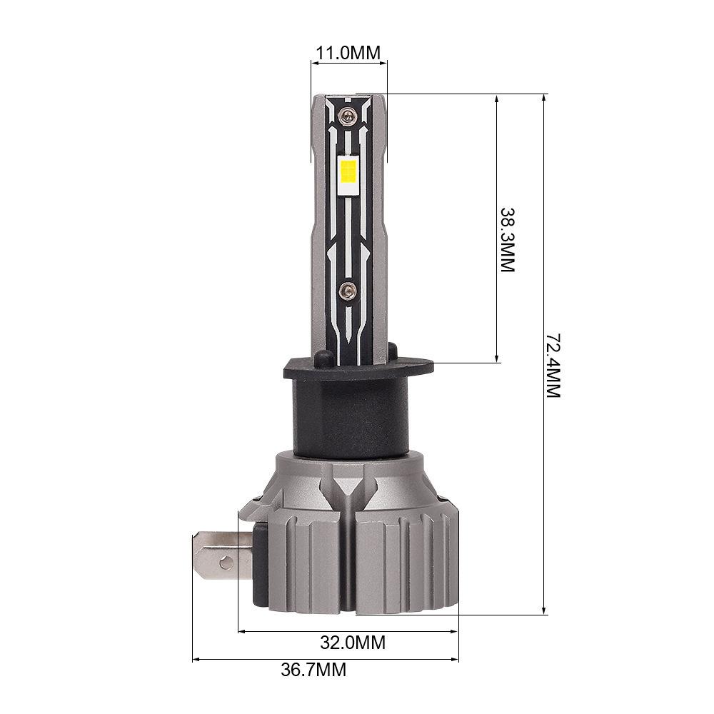 2pcs 50W 2000LM Canbus LED Headlight Bulb H4 H7 9005 9006 9012 LED Fog Lamp H1
