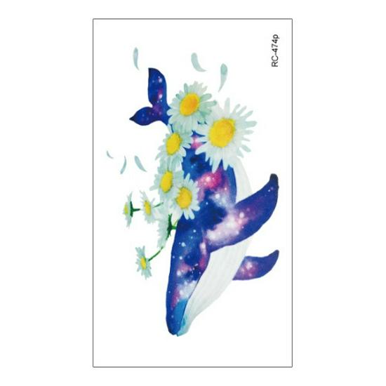 Waterproof Long-lasting Cute Peacock Feather Temporary Tattoo Stickers for Women