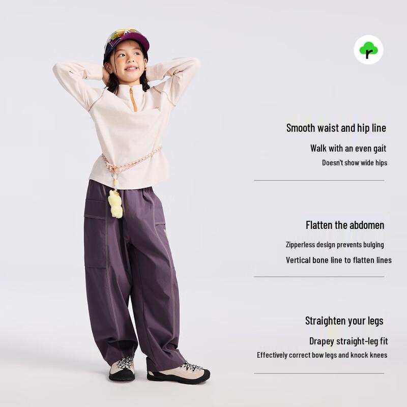 EBAER Kids' Versatile Straight-Leg Cargo Pants