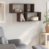 VidaXL Wall Shelf Brown Oak 100x20x53 Cm Engineered Wood, Floating Shelf, Wall Display Shelf, Panel 848023