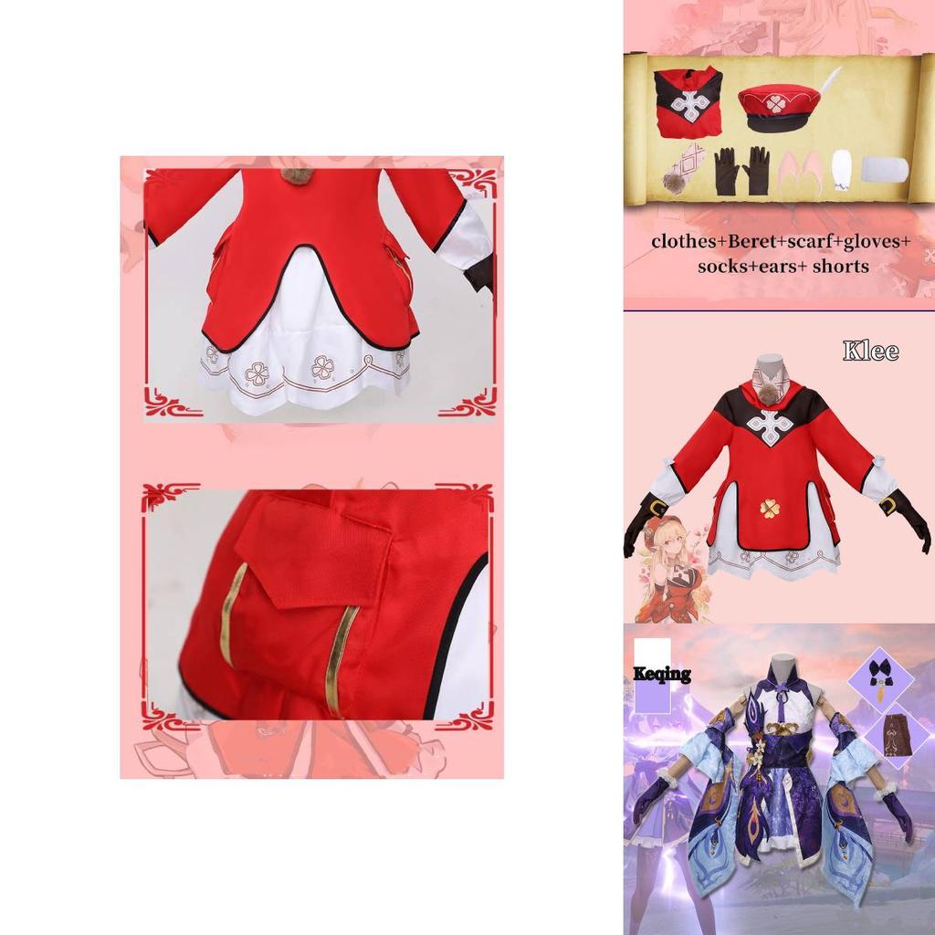 High-quality Polyester Cosplay Costume For Genshin Impact Fans