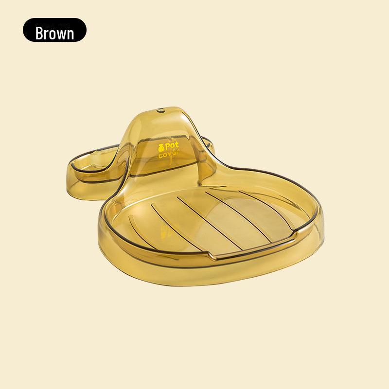 Non-Slip Transparent Pot Lid & Spoon Holder - Heat-Resistant Kitchen Storage Rack
