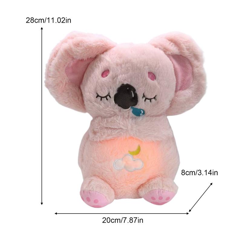 Relief Koala Breathing Stuffed Animal Plush Serenity Animal 4 Modes Adjustable Sleeping Koala With Musical Lights And Rhythmic