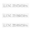 Gloss Black 3D ABS Letters Number UX200 UX250h UX260h  Emblem For Lexus Car Trunk Logo Sticker Badge Accessories