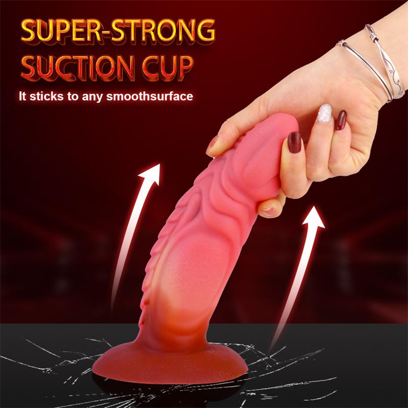 Mixed Color Lifelike Big Thick Penis Simulation Female Fake Penis Anal Plug Sex Toys
