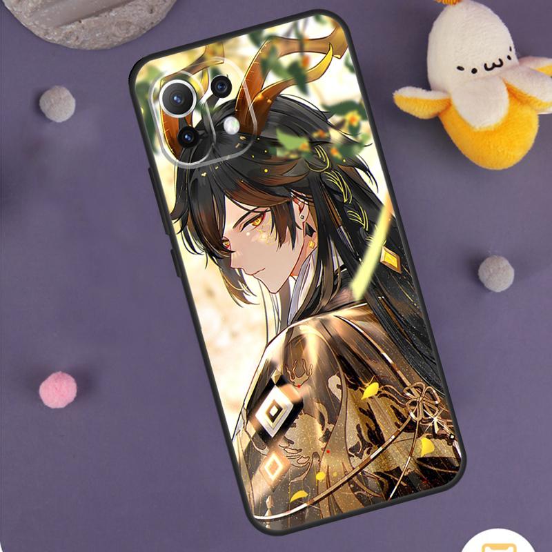 Genshin Impact Zhongli Case For Xiaomi 15 14 Ultra 13T 14T 15T 17 Pro Max POCO F8 Ultra F5 F6 F7 X5 X6 X7 Pro Cover
