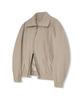 Ironyporno Whiteline 86-Iro255 Curved Blouson Jacket Light Beige