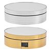 12cm Rotating Display Stand Mirror 360 Degree Rotation Electric Turntable Jewelry Holder for Photography