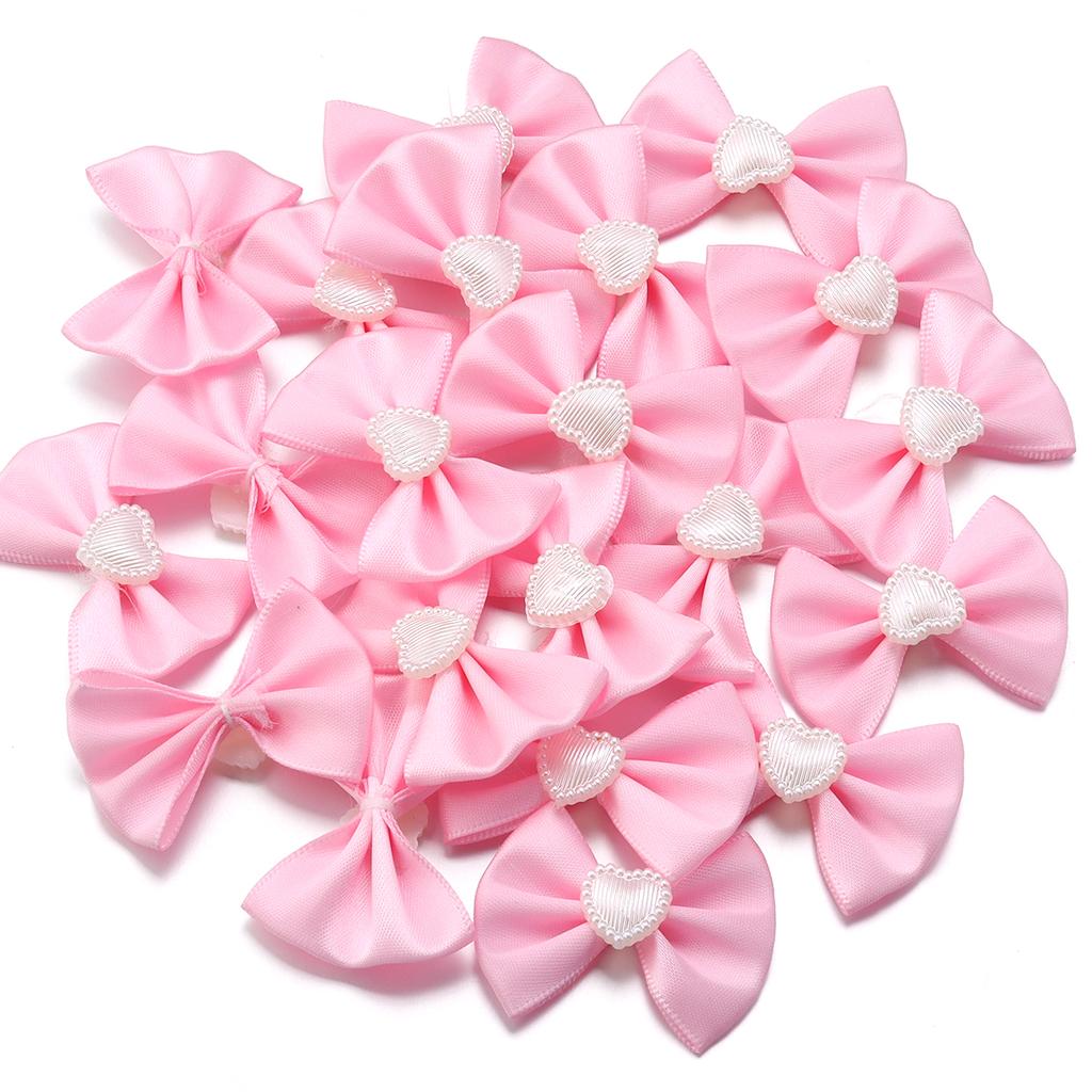 20pcs/lot Sweet Cute Colorful Ribbon Bows Polyester Bow Tie For Kids Girls DIY Jewelry Making Headwear Hairpin Gifts Accessories