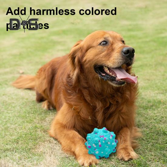 Indestructible Dog Chew Toy Tough Dog Teething Ball for Aggressive Chewers Interactive Popcorn Bouncy Balls for Large Medium Small Dogs