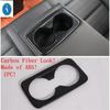Carbon Fiber Look Inner door bowl / Window Glass Lift / Water Cup Decor Frame Cover Trim For Kia Cerato Forte K3  -