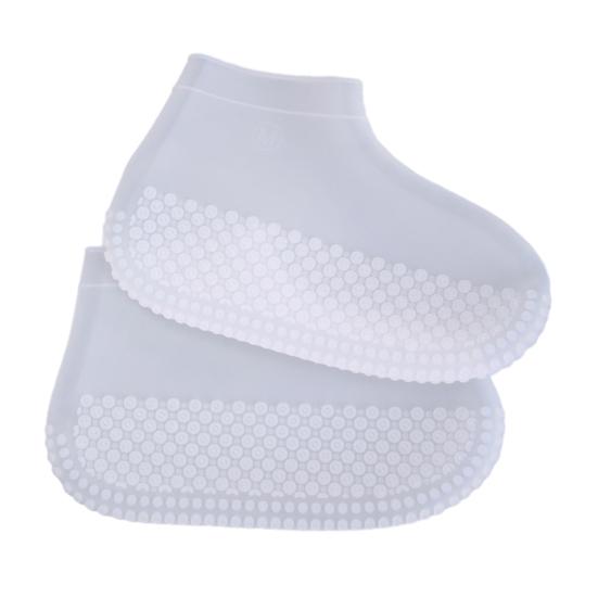 1 Paar wasserdichte Regenschuhüberzieher, rutschfeste Silikon-Wiederverwendbare Überschuhe für Damen und Herren, Reise, Outdoor, Regendichter Stiefel-Schuhschutz