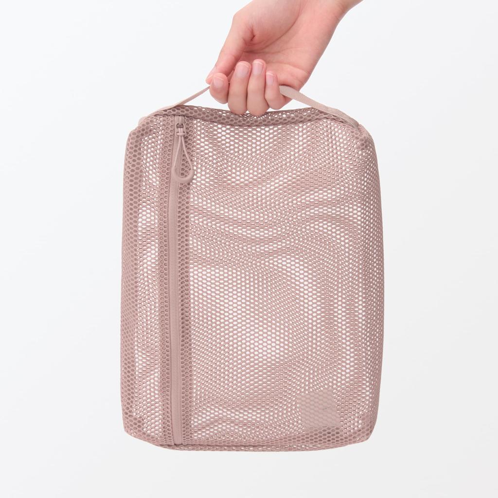 Muji 3D Mesh Case Pink L 21×27×5cm 84730337