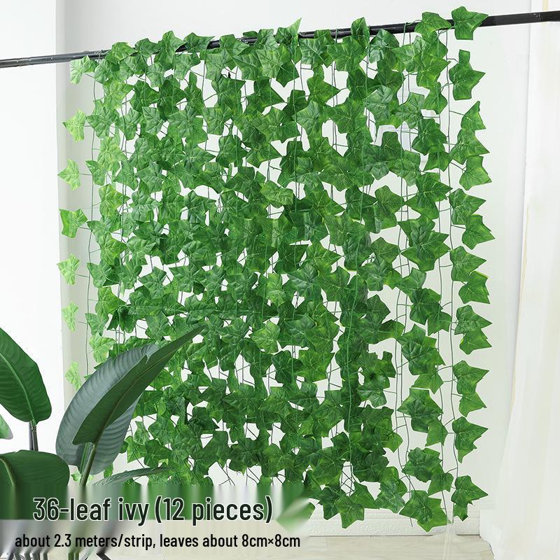 Artificial Green Leaf Grape Vine with Grape Leaves for Ceiling Decoration