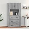 VidaXL Highboard Sonoma Grey Engineered Wood 3185389