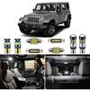 6 Piece CANBUS LED Interior Light Kit for Jeep Wrangler JK 4-Door 2007 2008 2009 2010 2011 2012 2013 2014 2015 2016 2017 2018 Super Bright 6000K