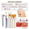Kit Completo di Doratura con Foglia Oro e Argento per Arte Fai da Te, Artigianato e Pittura