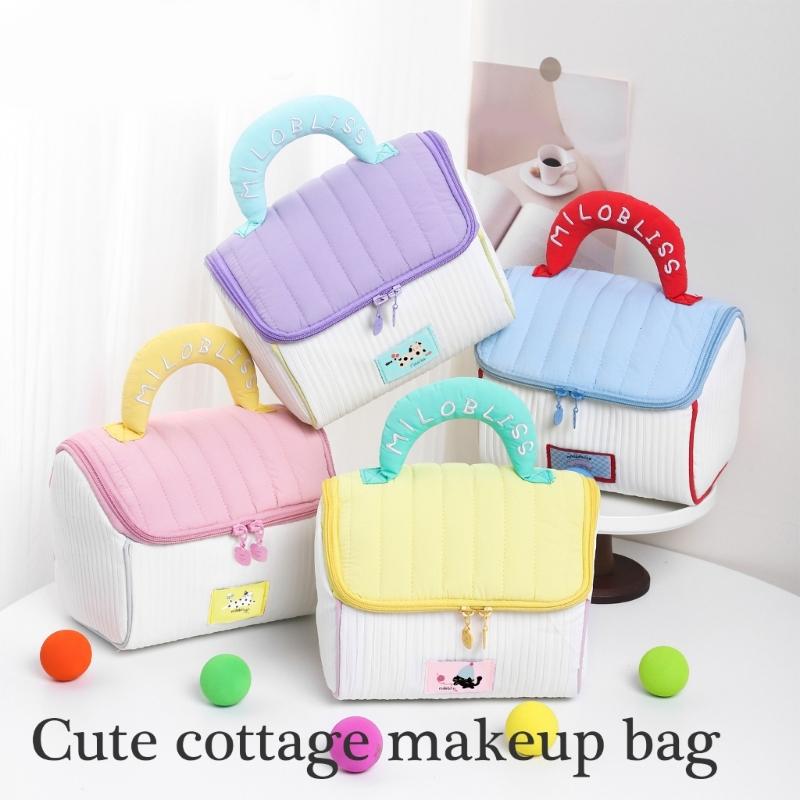 Cosmetic Bag Large Capacity Toiletry Bag Makeup Bag Skincare Storage Bag Lovely House Wash Bag for Women and Girls