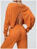New Casual Round Neck Long Sleeve Sweatshirt for Autumn/Winter - Short, Loose, Fashionable T-Shirt for Fitness & Running