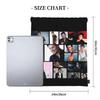 Chayanne 3 Backpacks Portable Drawstring Bundle Pocket Sports Bag Book Bags for Travel Students