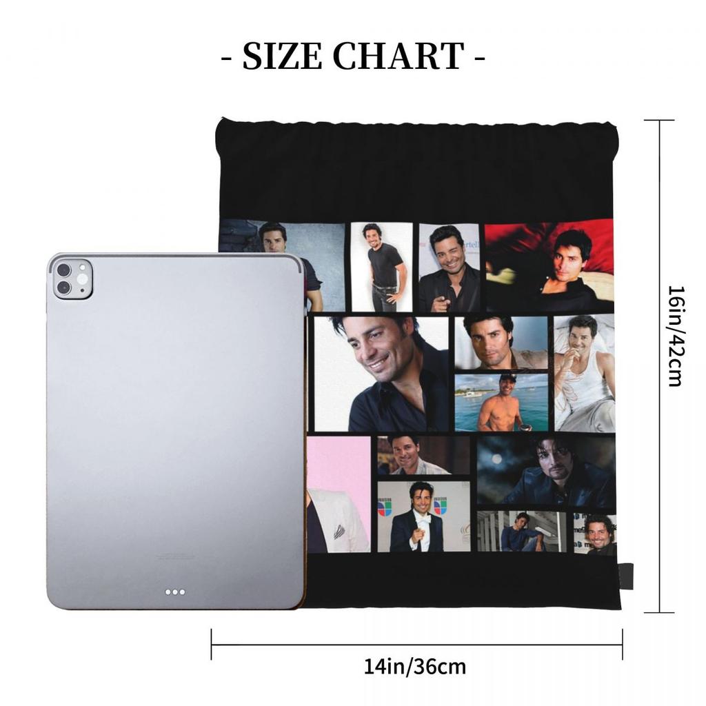 Chayanne 3 Backpacks Portable Drawstring Bundle Pocket Sports Bag Book Bags for Travel Students