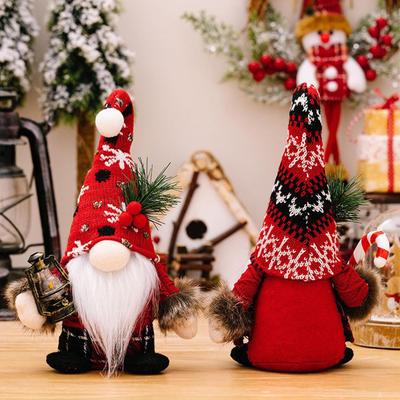 Christmas Gnome Doll Winter Festive Ornament Faceless Christmas Gnome Doll With Hat For Dining Table Mantel Nightstand Living