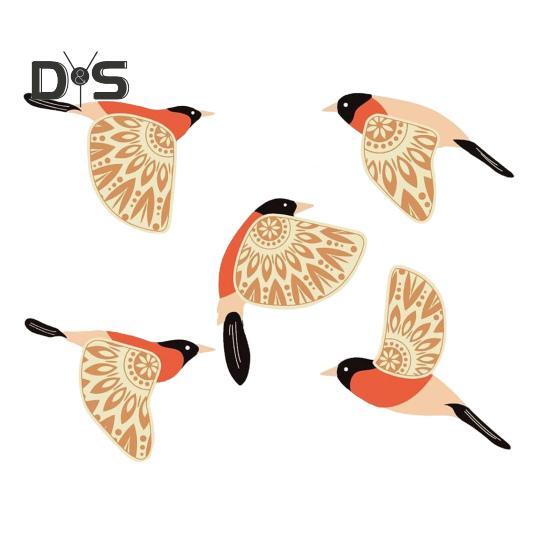 Létající ptáci nástěnné umění dřevo WC znamení domácí koupelna nástěnná dekorace dekorativní WC znamení doplňky