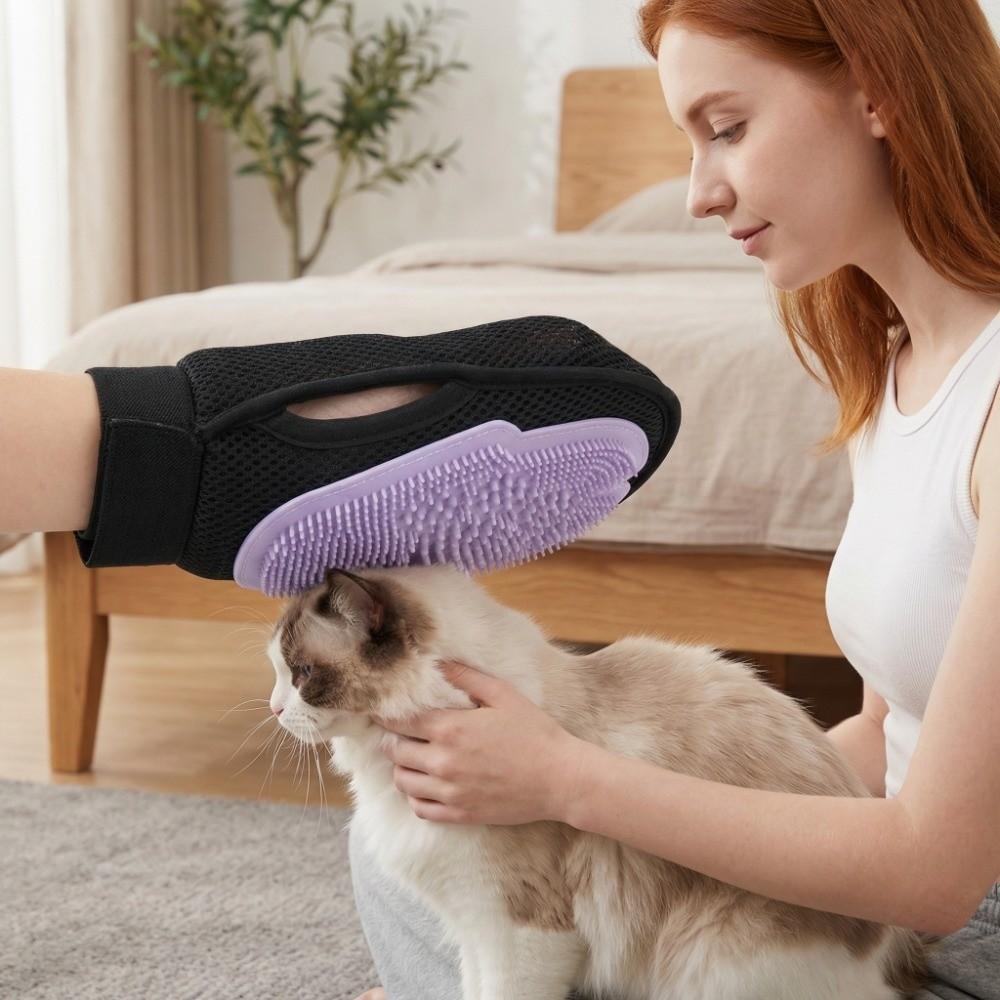 Grooming Massage Cat Deshedding Comb Pet Comb Pet Bath Brush Dog Cat Bath Massage Gloves  Bathing