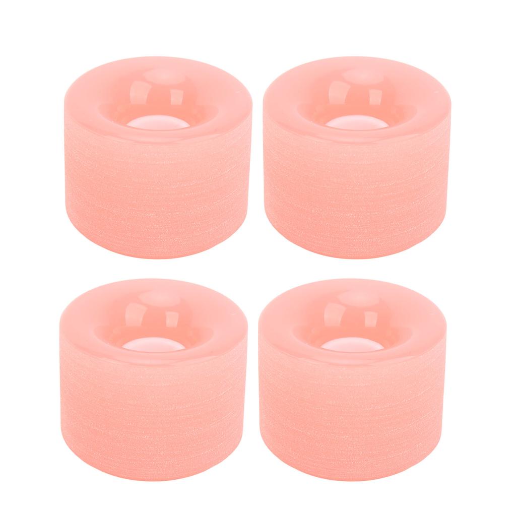 Skateboard-Räder, PU, hohe Härte, schnelle und stabile Longboard-Cruiser-Räder für Rampen, Asphaltstraßen, Pink