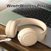 Wireless Bluetooth 5.3 Headphones 3.5mm Wired Sports Gaming Headsets with HD Foldable HiFi Stereo Noise Canceling Earbuds