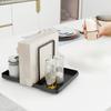 Metal Napkin Holder forTable with Salt and Pepper Shakers Caddy,Napkin Storage Dispenser for Kitchen DinnerTable and Picnic Deco