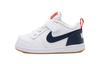Court Borough Low Top Skateboard Shoes White Blue Red Infant And Toddler 870029-105