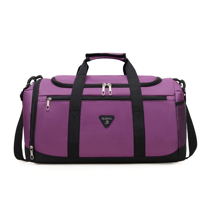 

Handheld Travel Bag Large Capacity Simple Stress-reducing Work Shoulder Bag Strap Shoes Stool Sports Training Simple Fitness Bag фиолетовый