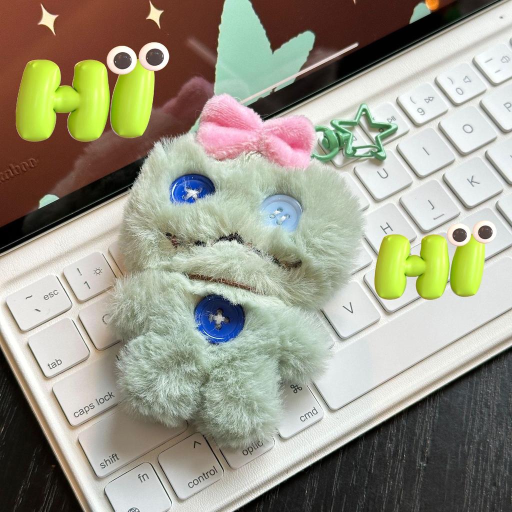 DIY Cartoon Plüschpuppe Schlüsselanhänger und Brosche - Niedliche Dekoration für Taschen